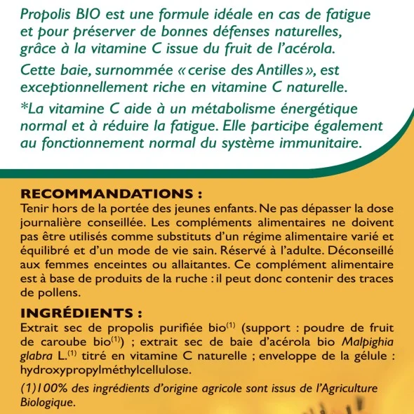 Propolis Bio - étiquette - Blanche Bresson Propolis Bio - étiquette - Blanche Bresson