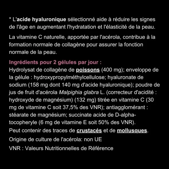 Blanche Bresson - Acide Hyaluronique - dos étiquettes Blanche Bresson - Acide Hyaluronique - dos étiquettes