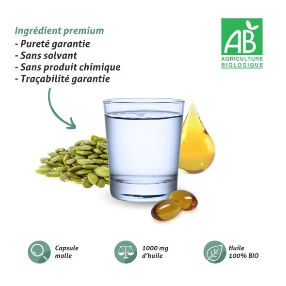 Blanche Bresson - Phyto Huile de pépins de courge Bio - La formule