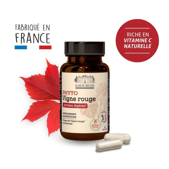 Blanche Bresson - Phyto Vigne rouge Gélules - Pack ingrédients