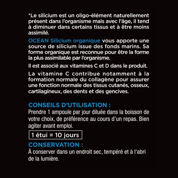 Blanche Bresson - Océan Silicium Organique - Dos étiquette Blanche Bresson - Océan Silicium Organique - Dos étiquette