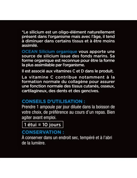 Blanche Bresson - Océan Silicium Organique - Dos étiquette Blanche Bresson - Océan Silicium Organique - Dos étiquette