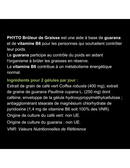 Blanche Bresson - Phyto Brûleur de Graisse - Dos étiquette