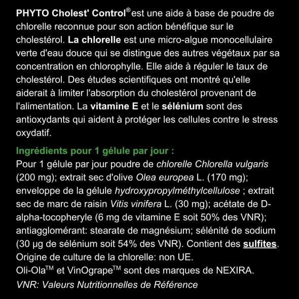 Blanche Bresson - Phyto Cholest Control - Dos étiquette