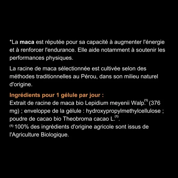 Blanche Bresson - Phyto Maca Bio - Dos étiquette Blanche Bresson - Phyto Maca Bio - Dos étiquette