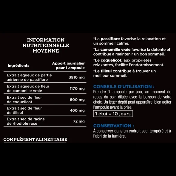 Blanche Bresson - Phyto Sommeil Facile - Dos étiquette