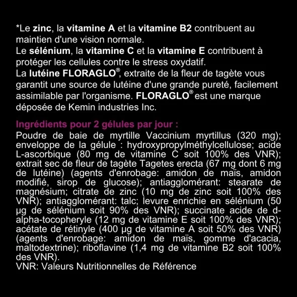 Blanche Bresson - Phyto Vision Plus - Dos étiquette Blanche Bresson - Phyto Vision Plus - Dos étiquette