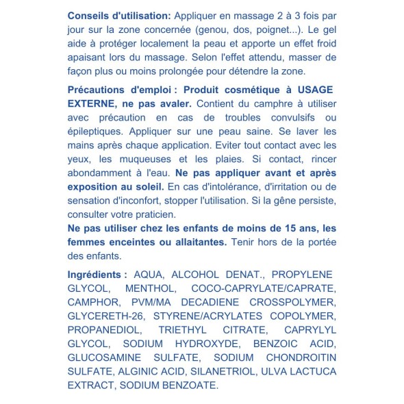 Blanche Bresson - Océan Artipaisil® tube - dos étiquettes