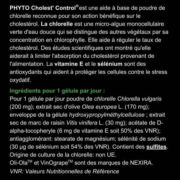 Blanche Bresson - Phyto Cholest Control - Dos étiquette