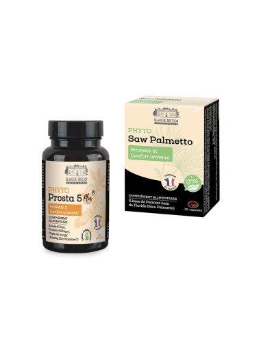 Programme Prostate Total Confort -  Phyto Prosta 5 Plus® et Phyto Saw Palmetto  - Blanche Bresson